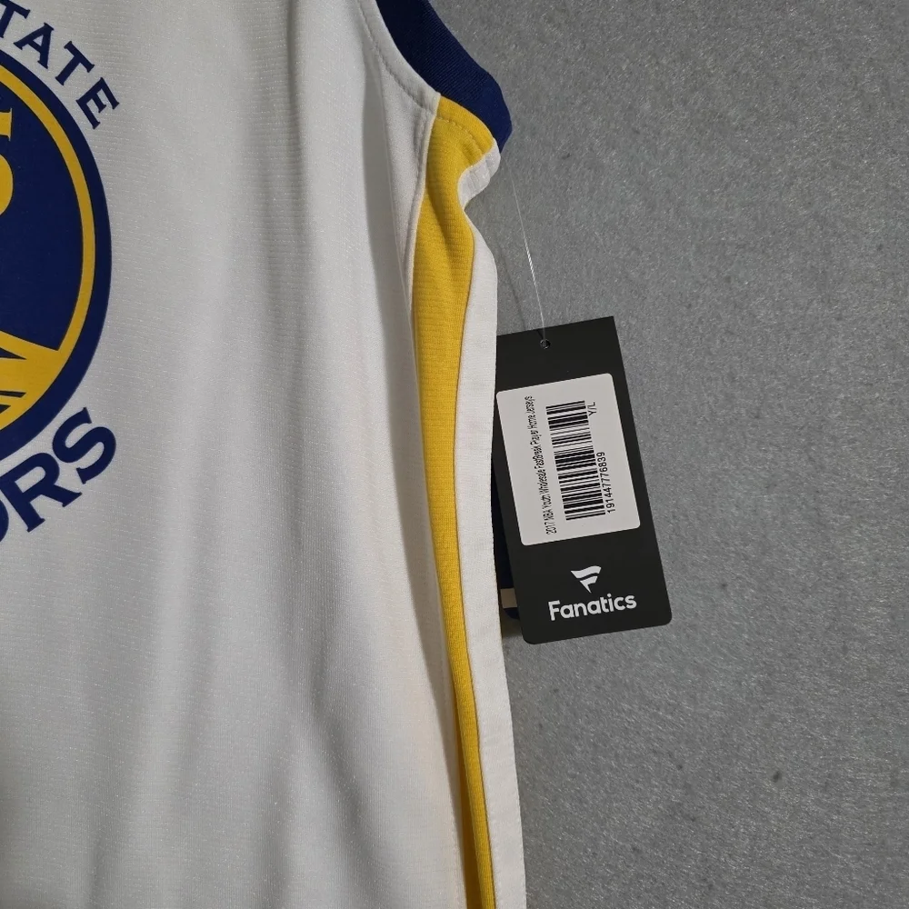 NWT Fanatics Golden State Warriors #35 Kevin Durant Jersey NBA Size Youth Large